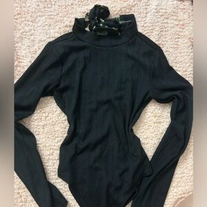 Black body suit small open back